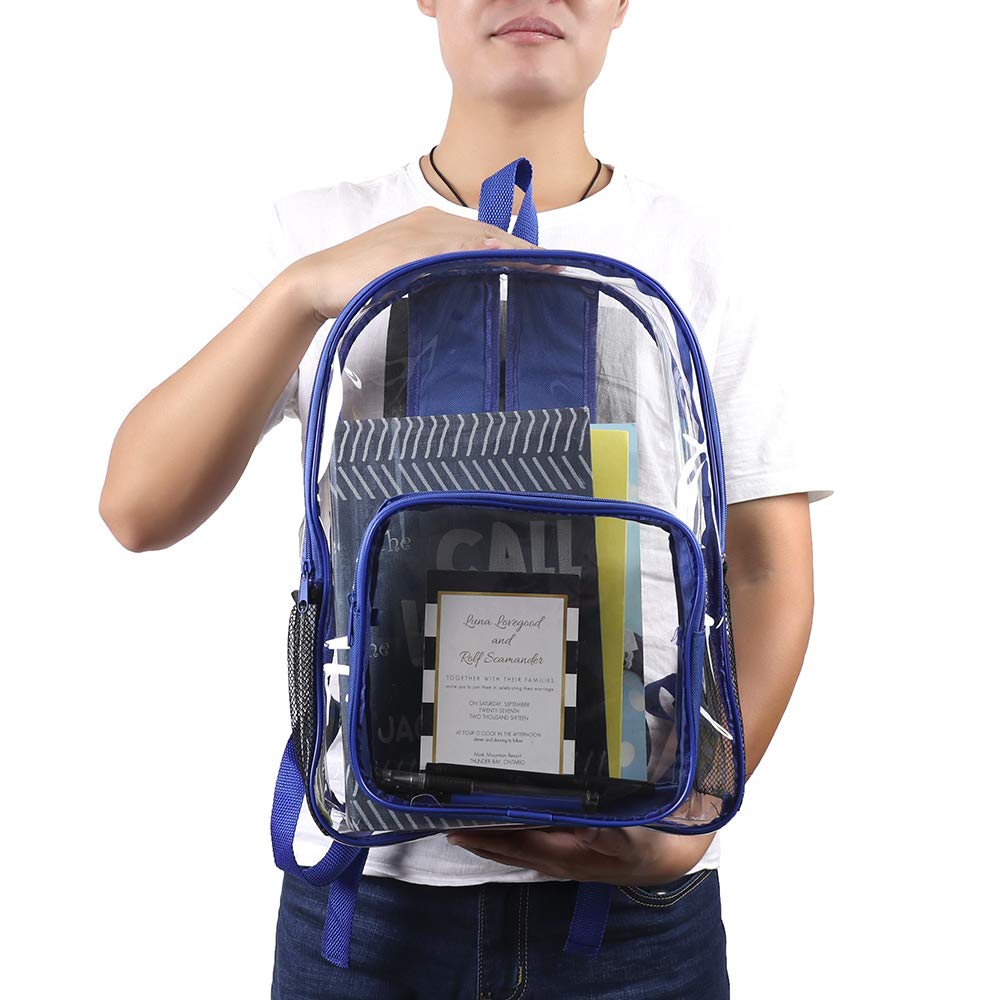 backpack pvc blue