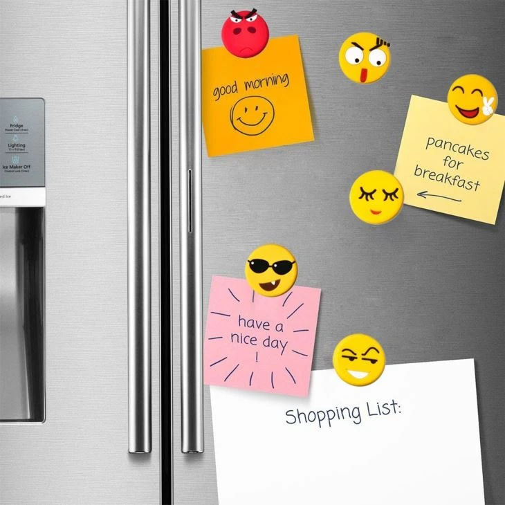 Silicone Fridge Office Magnetic Whiteboard Magnets Emoj