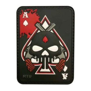 ACE Kartu Kematian Spades PVC Morale Hook Patch