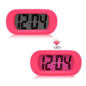Jam Alarm Silikon Backlight yang Tidak Dapat Dipecahkan