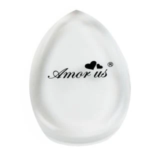 Logo Transparan Dicetak Silicone Makeup Puff Alat Kecantikan