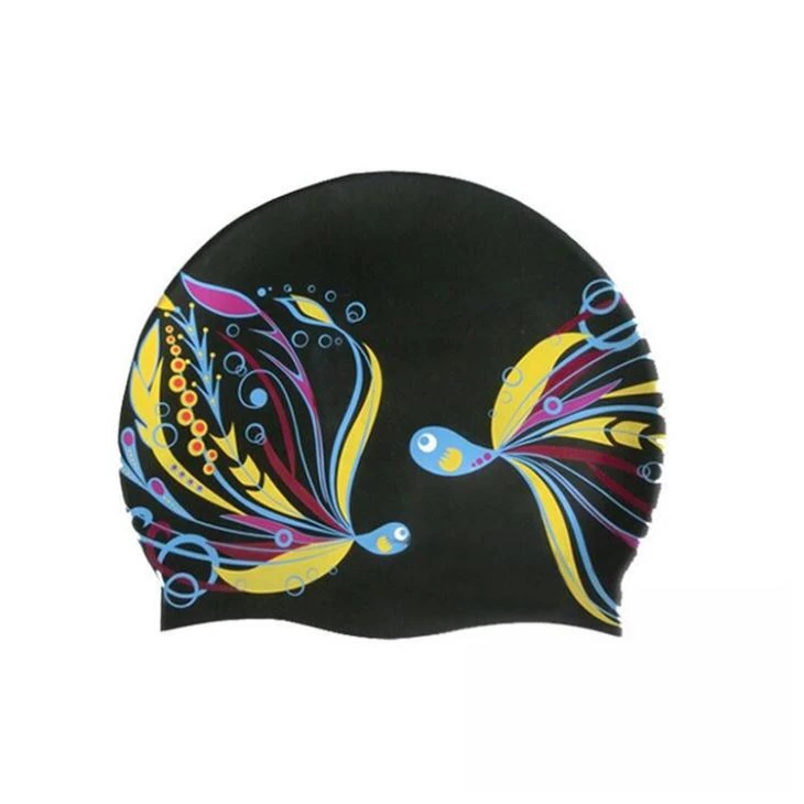 Cetak Silikon Waterproof Seamless Swim Cap