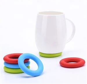 Insulasi Panas Coaster Minuman Silikon 3D Non-slip Silicon Pad