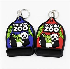 Kartun 3D Soft Pvc Keychain Hadiah Promosi Pemegang Kunci Karet