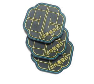 OEM Timbul PVC Karet Coffee Coaster Minum Tikar