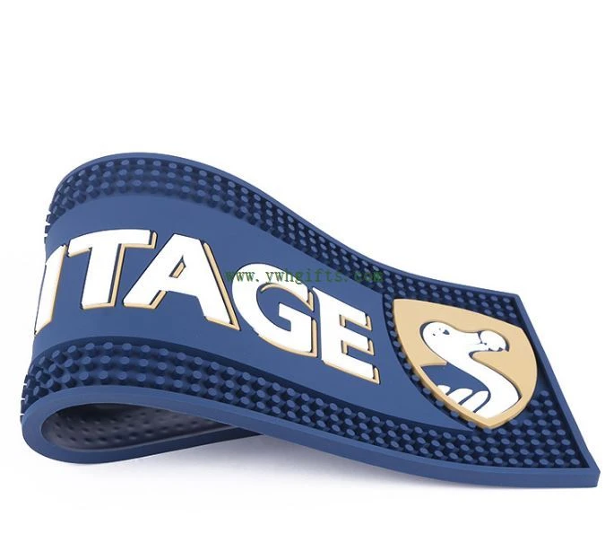 Anti Slip Personalized Pvc Barmats Rubber Bar Runner Mat Table Mat