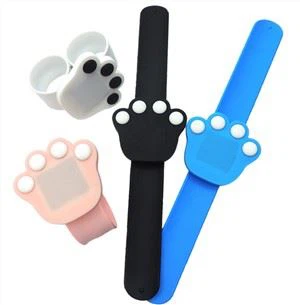 Kartun Baru LED Silikon Tamparan Tonton Jam Tangan Digital Toy Anak-anak