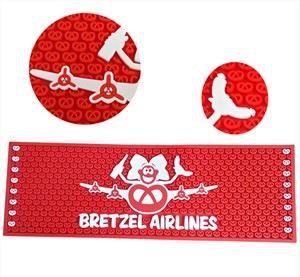 PVC Bar Runner Anti-Tumpahan Tikar Karet Lembut Tidak Beracun