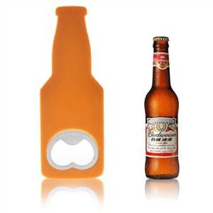 Bentuk Botol Silikon Lembut Pembuka Botol Logam Pembuka Bir Dapat Digunakan Kembali