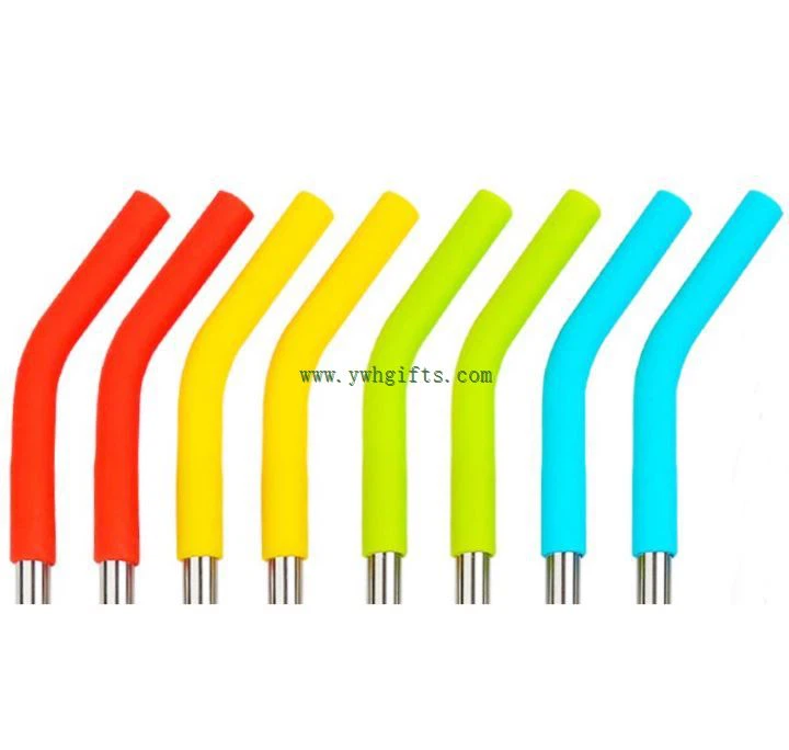 Stainless Steel Silicone Flex Straw Tip Reusable Silicone Straws