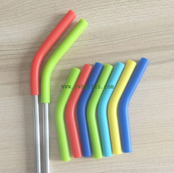 Stainless Steel Silicone Flex Straw Tip Reusable Silicone Straws